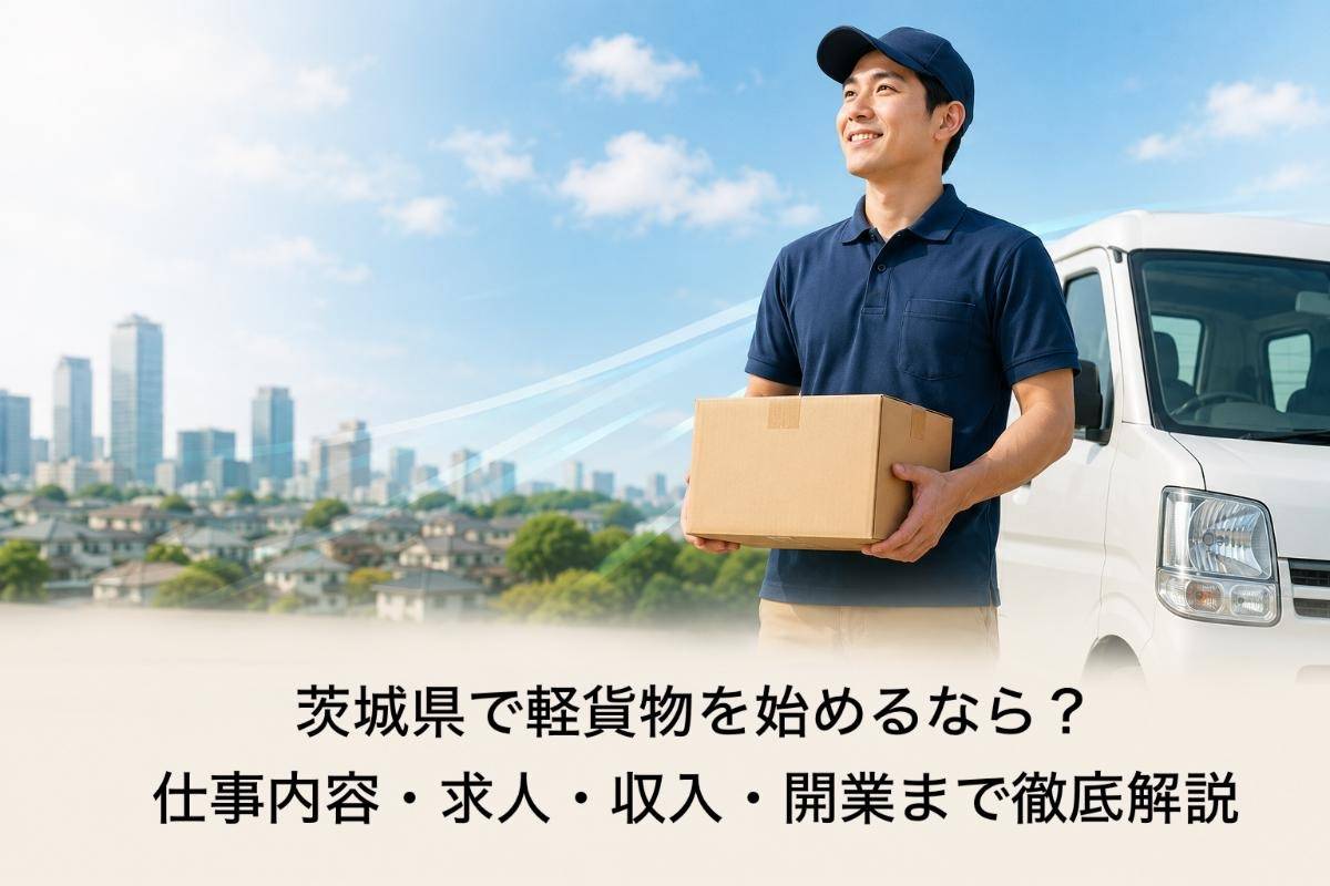 茨城県で軽貨物を始めるなら？仕事内容・求人・収入・開業まで徹底解説