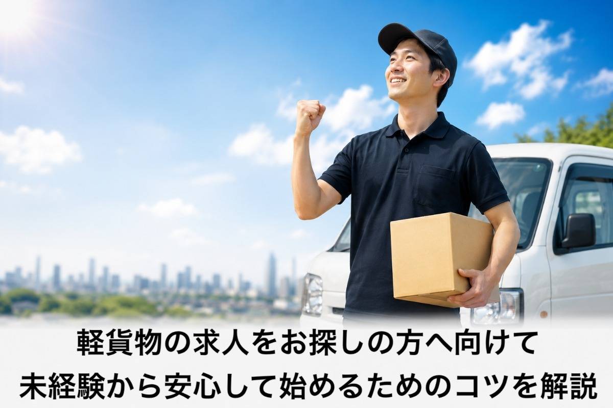 軽貨物の求人をお探しの方へ向けて未経験から安心して始めるためのコツを解説